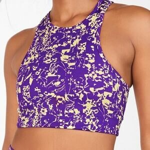 Fabletics Womens Deva Sports Bra Midi Medium Impact Size S Active Yoga Gym Dance